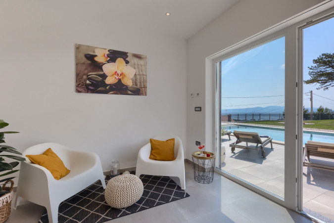 Interijer, Villa Maru s bazenom, Martina, Brseč, Hrvatska Martina