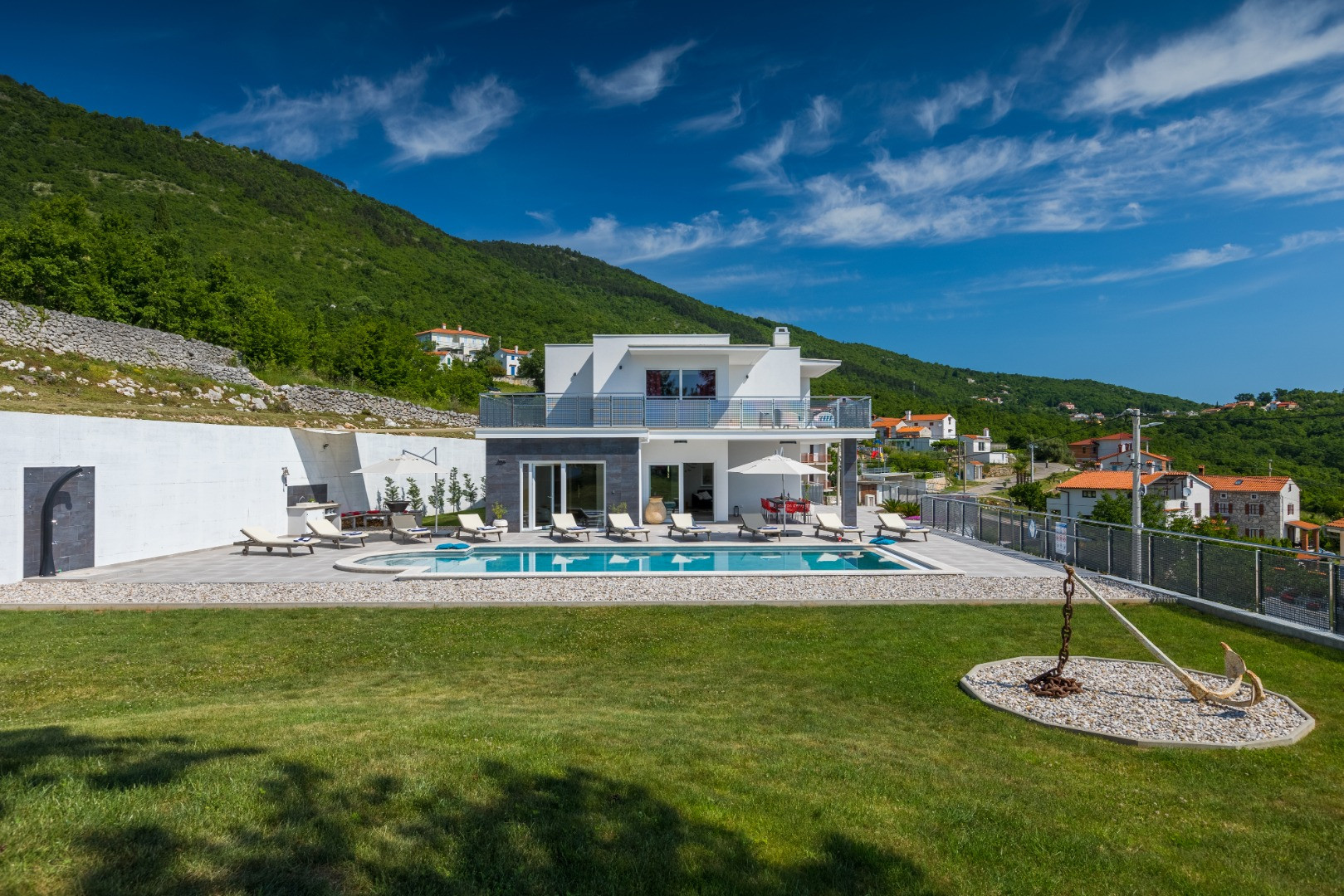 Enchanting Brseč - Historical Gem on the Kvarner Coast, Villa Maru with Pool, Martina, Brseč, Croatia Martina